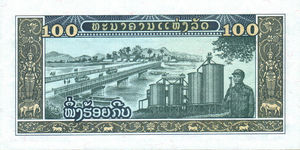 Laos, 100 Kip, P30a, B506a