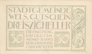 Austria, 30 Heller, FS 1167IIIa