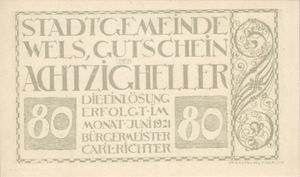 Austria, 80 Heller, FS 1167IIIa
