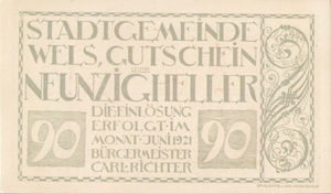 Austria, 90 Heller, FS 1167IIIa