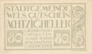 Austria, 80 Heller, FS 1167IIId