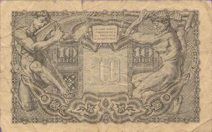 Italy, 10 Lira, P32a v1