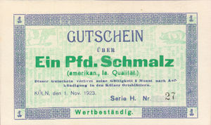 Germany, 1 Pfund Schmalz, K024