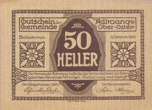 Austria, 50 Heller, FS 5a
