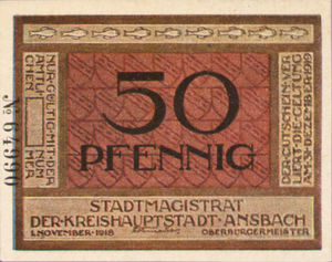 Germany, 50 Pfennig, A20.6b
