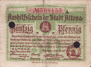 Germany, 50 Pfennig, A11.1a