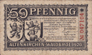 Germany, 50 Pfennig, A9.1c