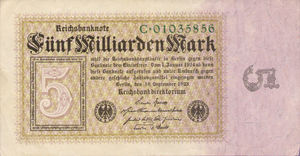 Germany, 5,000,000,000 Mark, P115a v1