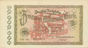 Germany, 20,000,000 Mark, S1015, 340k