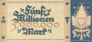 Germany, 5,000,000 Mark, 2614g