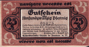 Germany, 25 Pfennig, 170.1