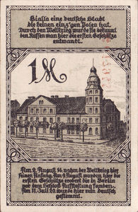 Germany, 1 Mark, 100.1a