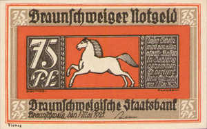 Germany, 75 Pfennig, 155.4i
