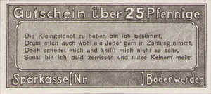 Germany, 25 Pfennig, B71.12a