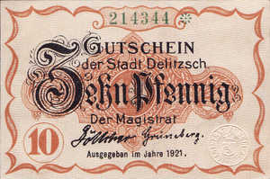 Germany, 10 Pfennig, D9.7a