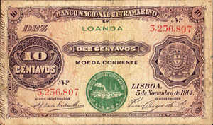 Angola, 10 Centavo, P39b