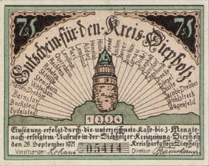 Germany, 75 Pfennig, 273.5