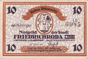 Germany, 10 Pfennig, 393.1a