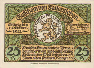 Germany, 25 Pfennig, 360.1