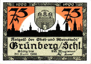 Germany, 75 Pfennig, 489.5b