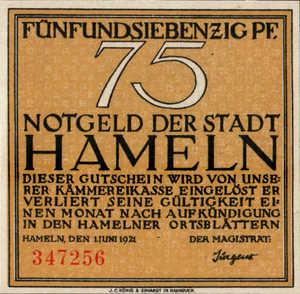 Germany, 75 Pfennig, 566.1a