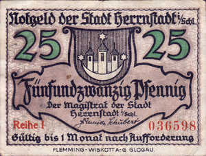 Germany, 25 Pfennig, H31.3a