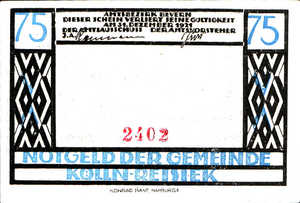 Germany, 75 Pfennig, 715.1a