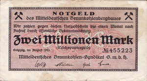 Germany, 2,000,000 Mark, 3086a