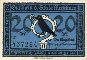 Germany, 20 Pfennig, 884.1