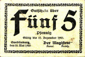 Germany, 5 Pfennig, Q1.4a