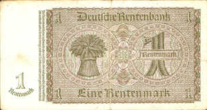 Germany, 1 Rentenmark, P173b