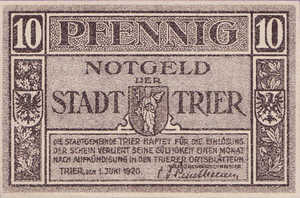 Germany, 10 Pfennig, T27.8
