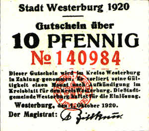 Germany, 10 Pfennig, W33.5ax