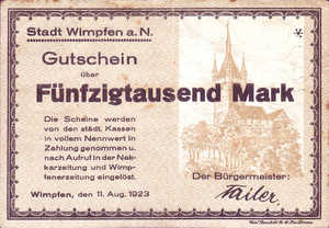 Germany, 50,000 Mark, 5642a