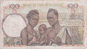 French West Africa, 100 Cent Franc, P40