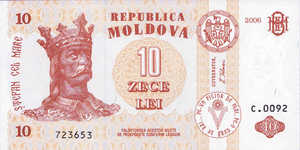Moldova, 10 Lei, P10e