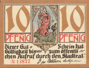 Germany, 10 Pfennig, 668.1a