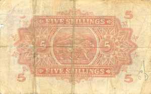 East Africa, 5 Shilling, P26A, B217c3