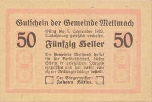 Austria, 50 Heller, FS 610IIIa