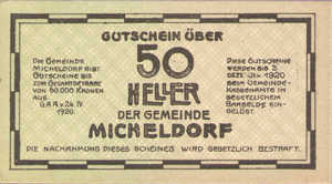 Austria, 50 Heller, FS 612e