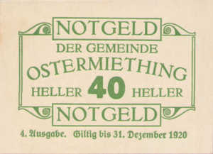 Austria, 40 Heller, FS 713IVc