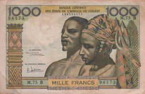 West African States, 1,000 Franc, P203Bh