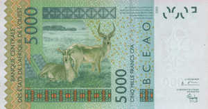 West African States, 5,000 Franc, P817Ta