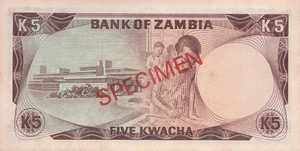 Zambia, 5 Kwacha, P15s