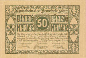 Austria, 50 Heller, FS 991a