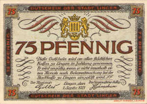 Germany, 75 Pfennig, 803.3b