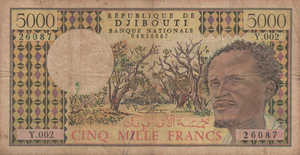 Djibouti, 5,000 Franc, P38c