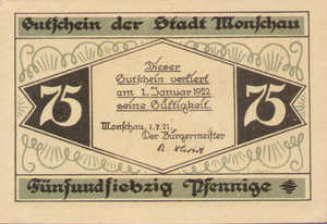 Germany, 75 Pfennig, 897.1