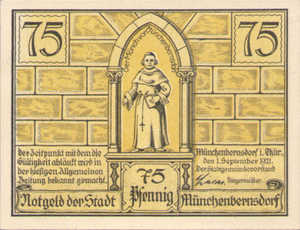 Germany, 75 Pfennig, 911.3