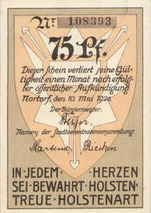 Germany, 75 Pfennig, 989.1a